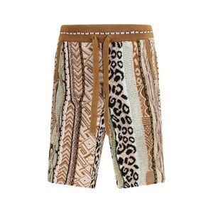 Laneus Men Cotton Blend Bermuda Shorts